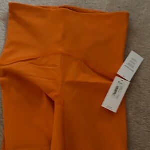 Spanx Orange Booty Boost Leggings S NEW